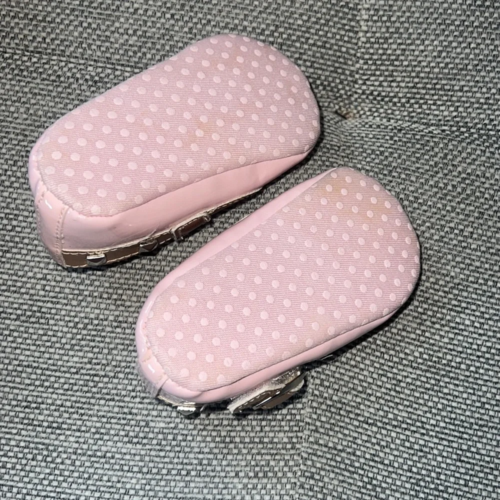 Baby pink shoes